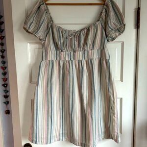 Lucky Brand Women’s cotton/linen Babydoll Dress